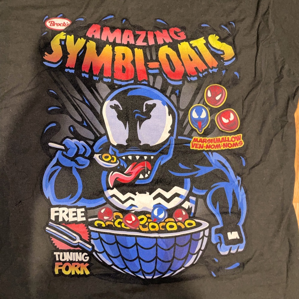 Parody venom cereal t-shirt marvel